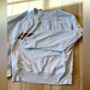 American Eagle grey crop sweatshirt